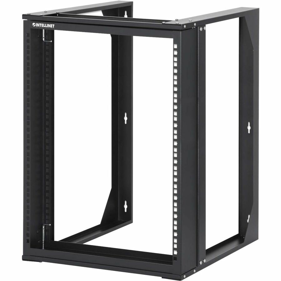 19 In. Wall Mount 2-Post Open Frame Network Rack, 12u