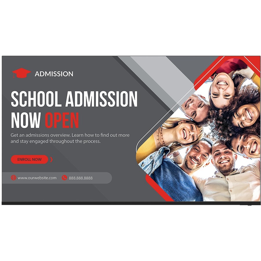 50"4K 3840x2160 300 nit, LED Direct Backlight Commercial TV