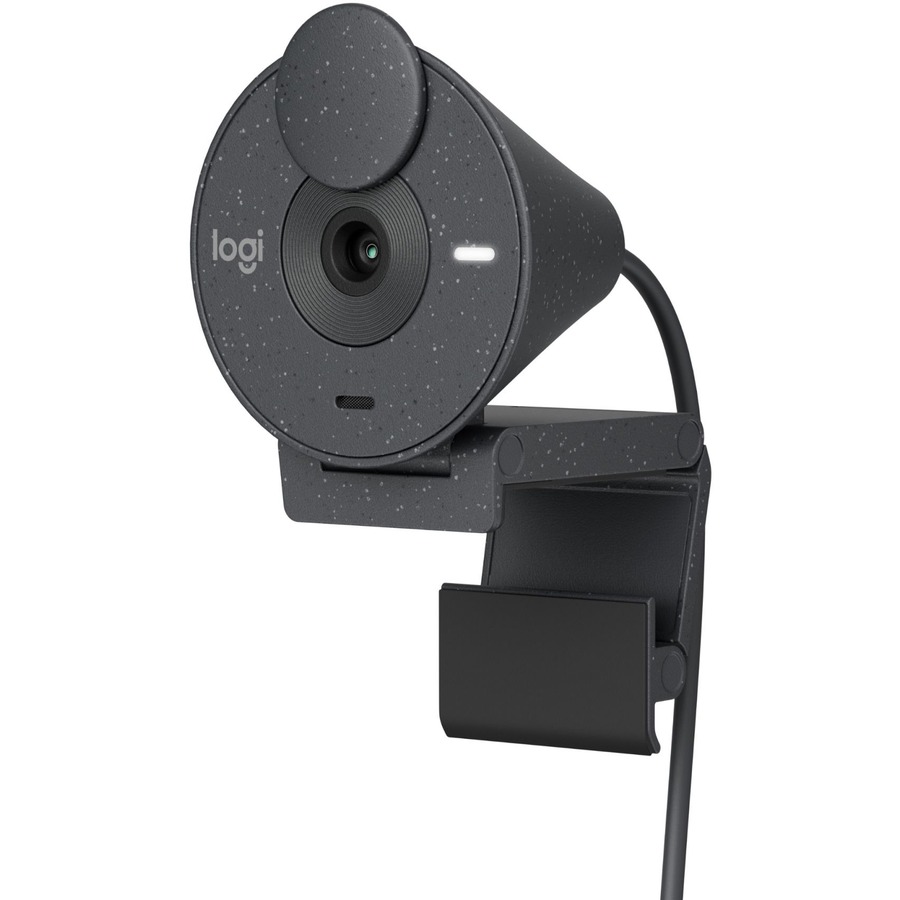 LOGITECH BRIO Webcam - 2 Megapixel - 30 fps - Graphite - USB Type C - Retail - 1920 x 1080 Video - Fixed Focus - Microphone - Computer(Open Box)