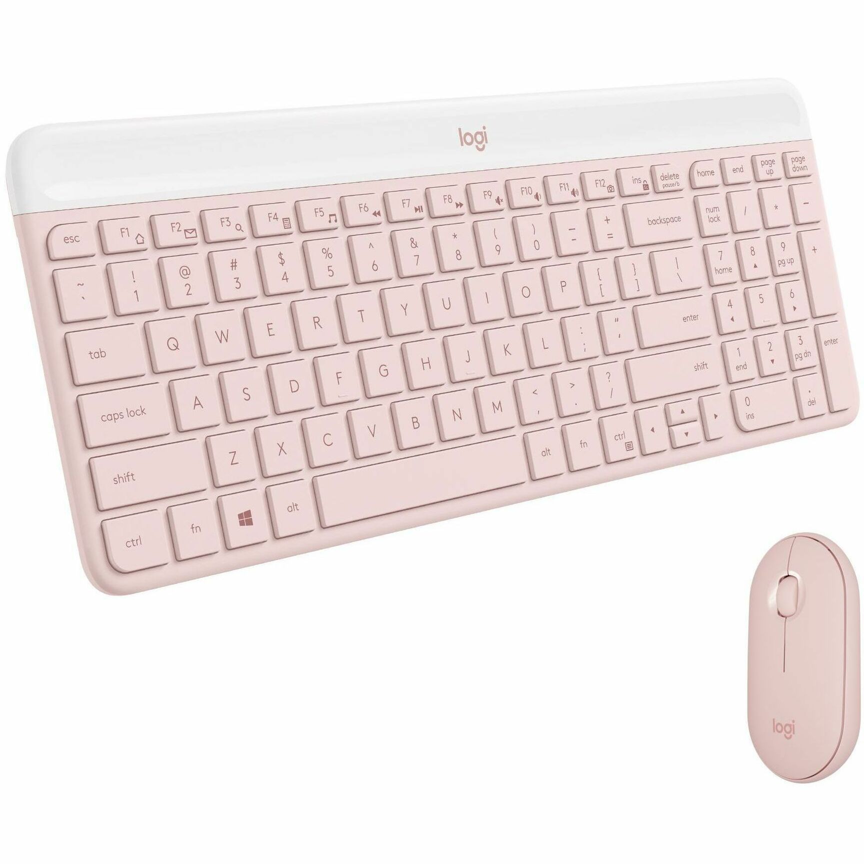 Logitech Slim Wireless Keyboard and Mouse Combo MK470 (Rose)