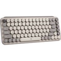 LOGITECH Pop Keys - Mist - Wireless Connectivity - Bluetooth - 8 Emoji, Menu Hot Key(s) - Notebook, Tablet, Mobile Phone - PC, Mac - Mechanical Keyswitch - AAA Battery Size Supported - Mist