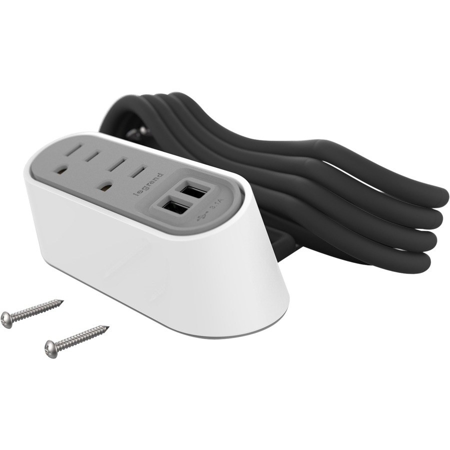 DSKTP PWR CTR WHT, 2 PWR