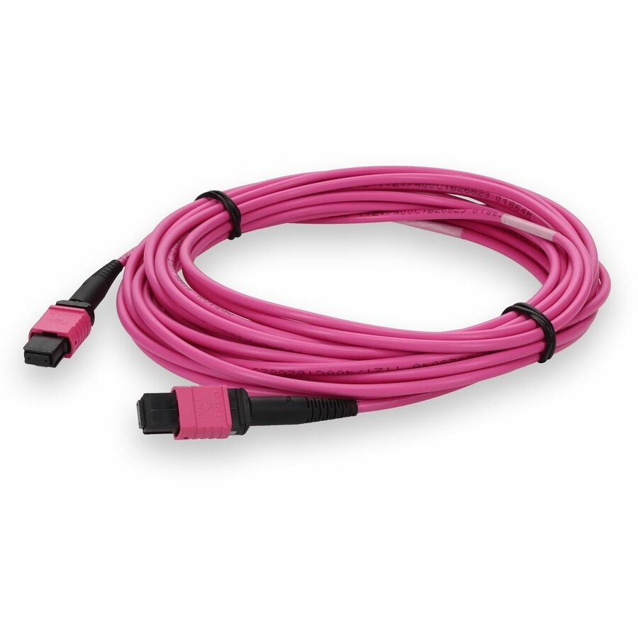ADDON 10M MPO/UPC TO MPO/UPC MAGENTA OM4 OFNR (RISER-RATED) 12-STRAND TAA FIBER