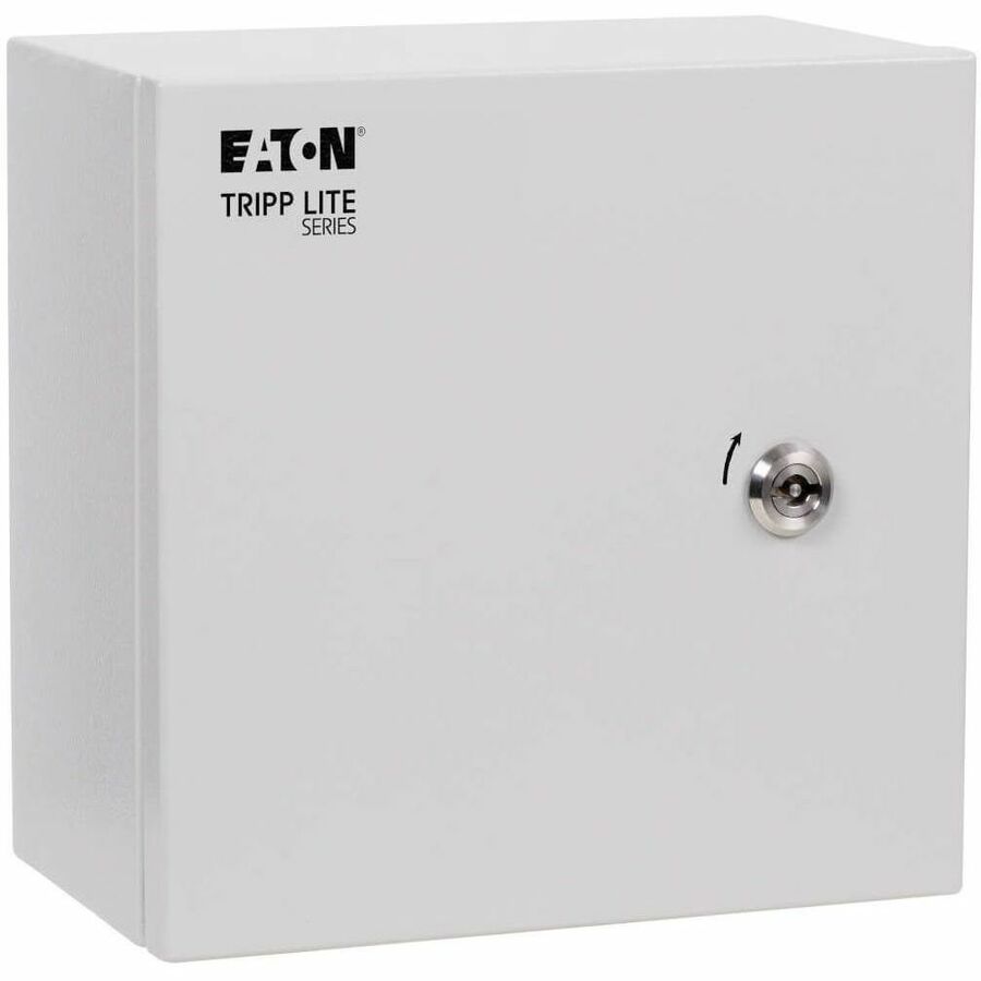 Smartrack Outdoor Industrial Enclosure with Lock - Nema 4, Surface Mount, Metal Construction, 10 X 10 X 6 In., Gray