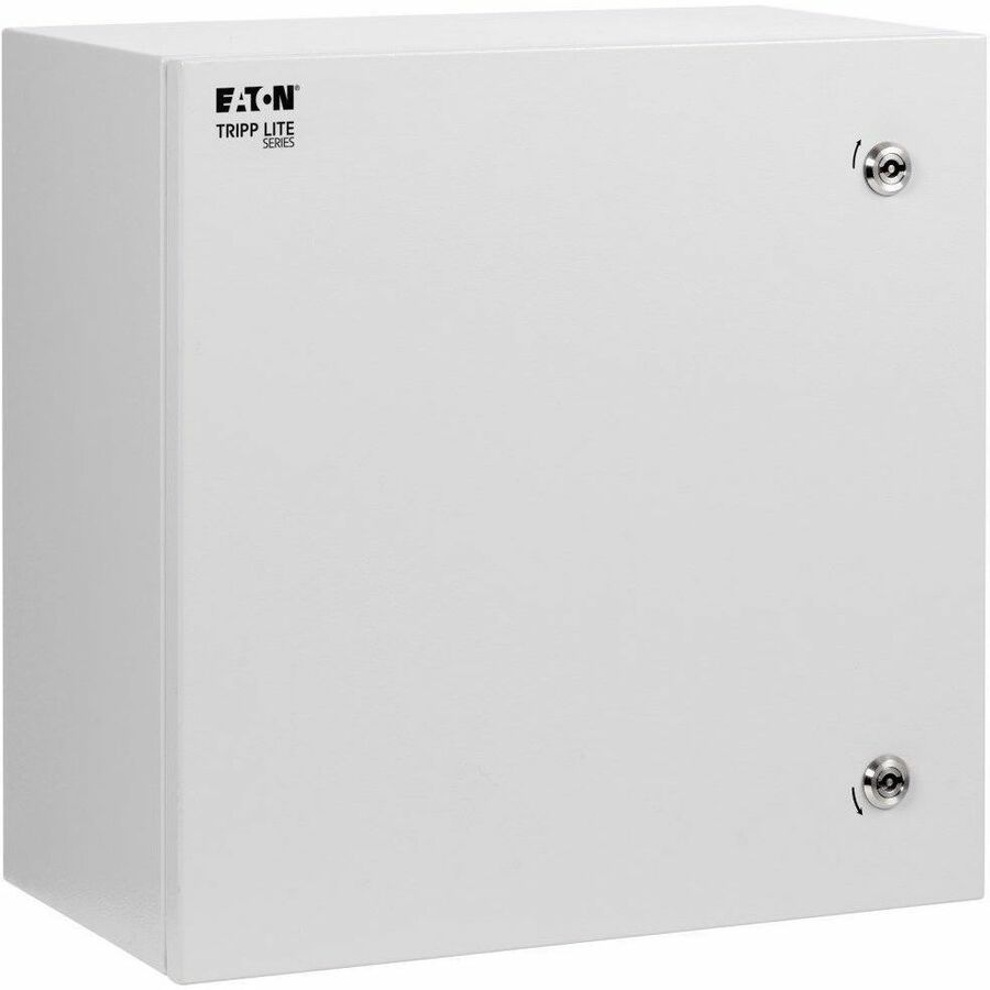 Tripp Lite Series Smartrack Outdoor Industrial Enclosure with Lock - Nema 4, Surface Mount, Metal Construction, 18 X 18 X 6 In., Gray