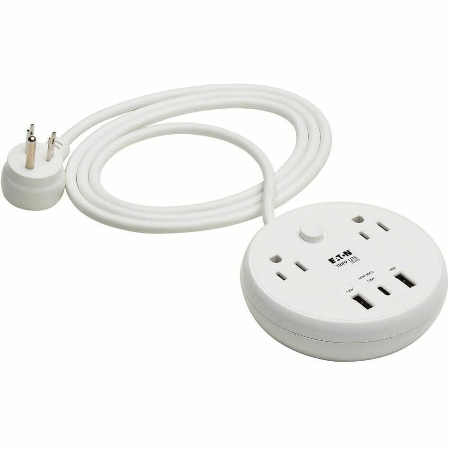 SAFE-IT 30W 2-OUTLET SURGE PROTECTOR - 5-15R OUTLETS, 3 USB PORTS, 6 FT. (1.8 M)