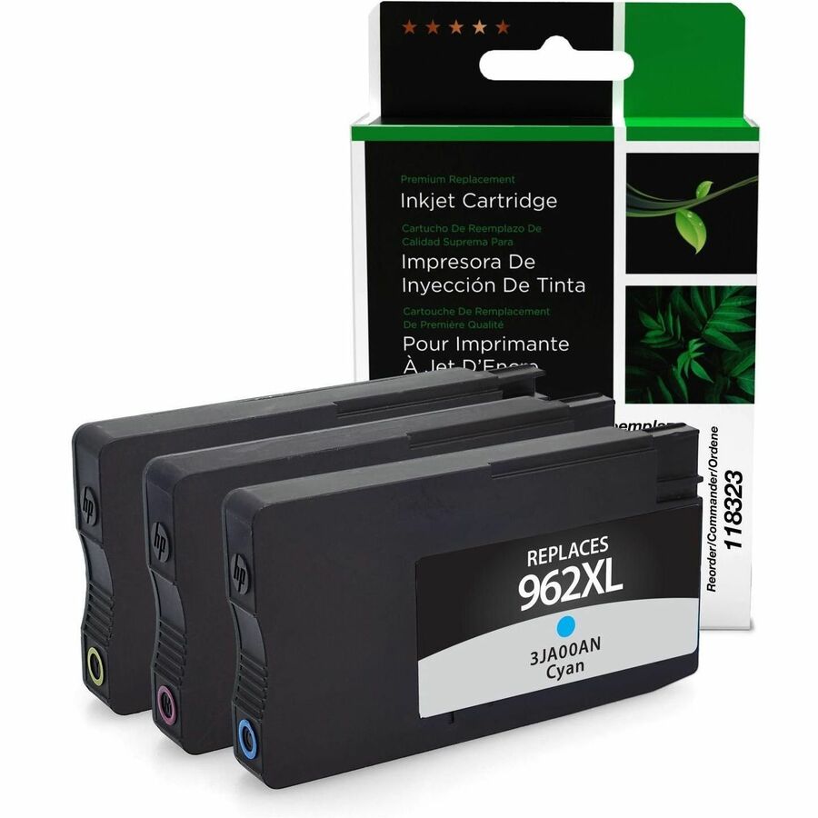 CLOVER IMAGING REMAN FOR HP 962XL 3-PACK HIGH YIELD CYAN,MAGENTA,YELLOW INK CART