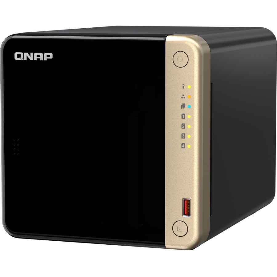 QNAP TS-464 4-BAY HIGH-PERFORMANCE DESKTOP NAS. INTEL 4C/4T PROCESSOR, BURST UP