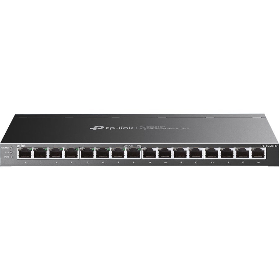 TP-Link (TL-SG2016P) - Switch intelligent Gigabit 16 ports avec PoE+ 8 ports
