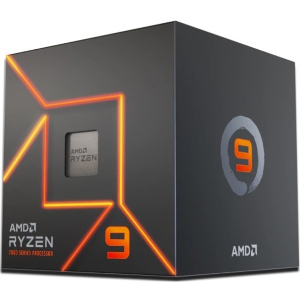 Amd Ryzen 9 7900 with Wraith Prism Cooler Radeon Graphics 12/24 65w Am5 76mb 540