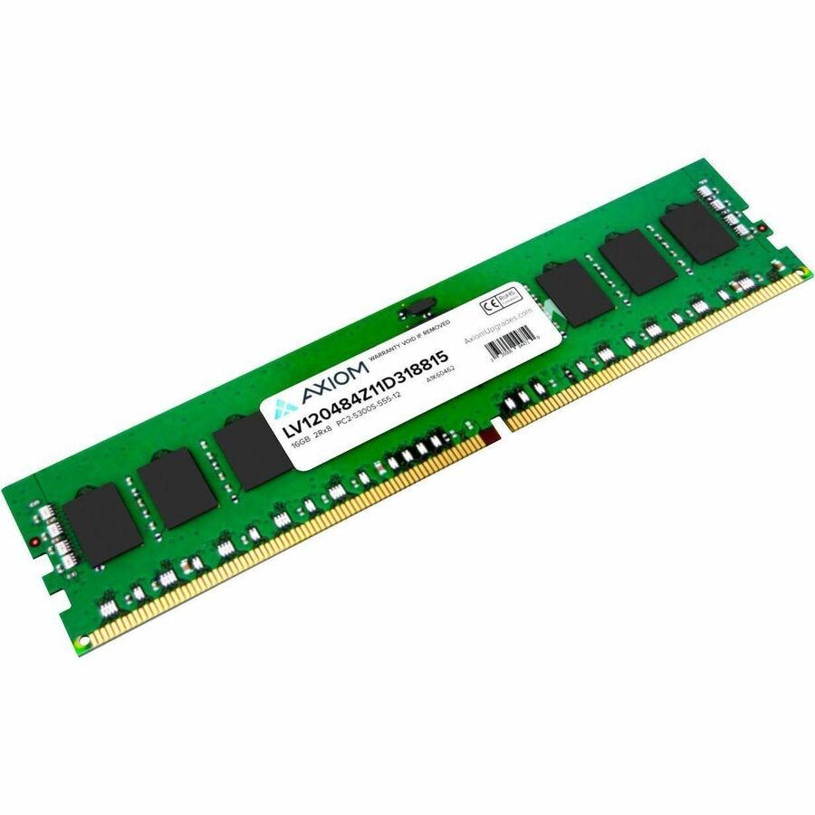 Axiom 16GB DDR4 SDRAM Memory Module - For Server - 16 GB - DDR4-3200/PC4-25600 DDR4 SDRAM - 3200 MHz - 1.20 V - TAA Compliant - ECC - Registered - 288-pin - DIMM - Lifetime Warranty