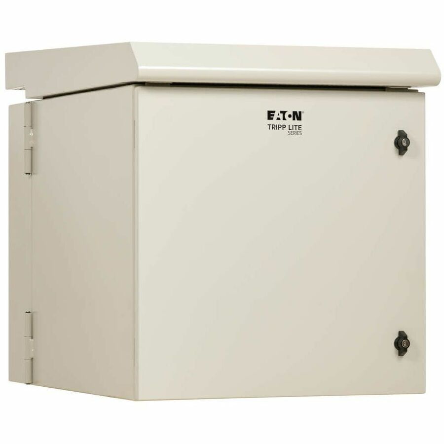 Smartrack Industrial Enclosure - Nema 3r, Wall Mount, Metal, Locking, Hinged Back, Fan with Thermal Switch, 32 In. Depth, 12u, Gray