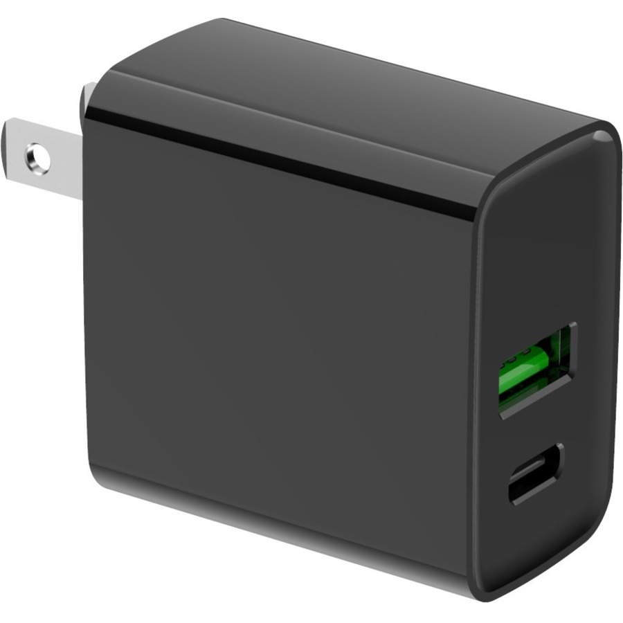 4xem 20w Fast Pd Charger 1 X USB-C 1 X USB-a Black