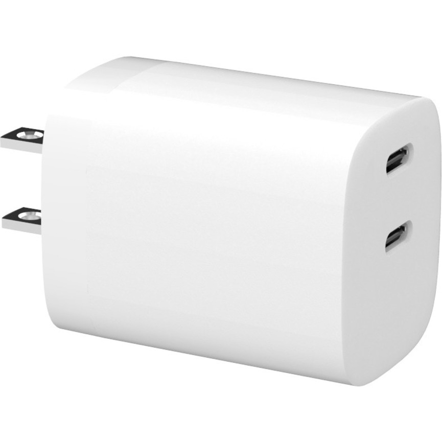 4xem 35w Fast Pd Charger 2 X USB-C White