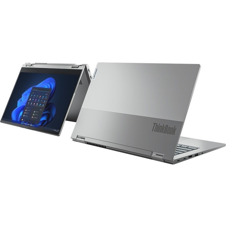 Lenovo ThinkBook 14s Yoga G3 14" Écran tactile Convertible Ordinateur portable  FHD Intel Core i7-1355U 16GB RAM 512GB SSD, Mineral Gray, Windows 11 Pro