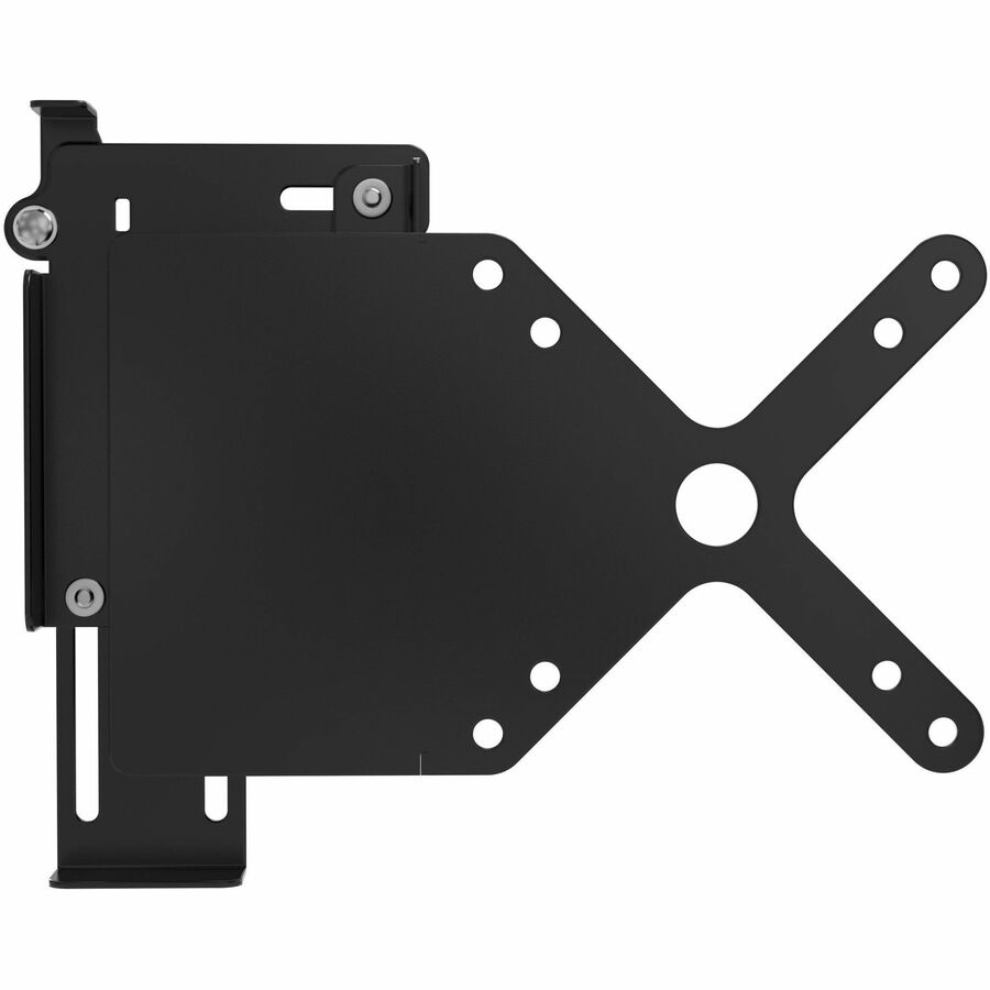 SIZE ADJUSTABLE SECURITY POWER BANK HOLDER W/ VESA PLATE (BLACK)