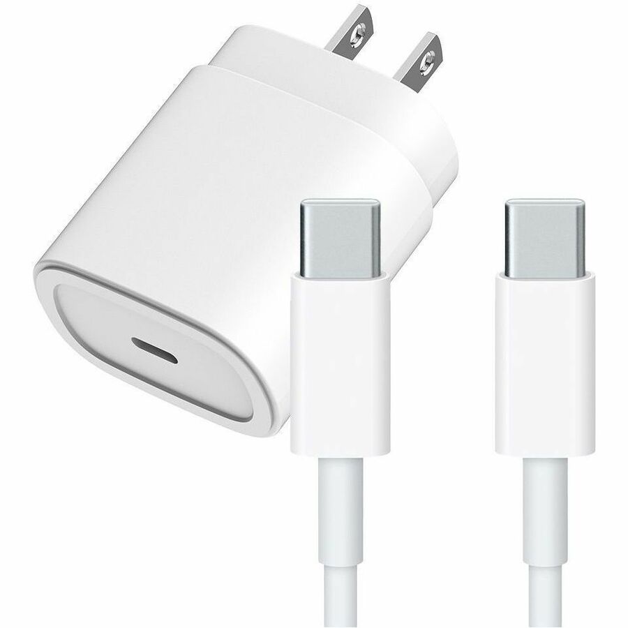 4xem 25w Fast Pd Charger 1 X USB-C W/ 3ft USB-C Cable White