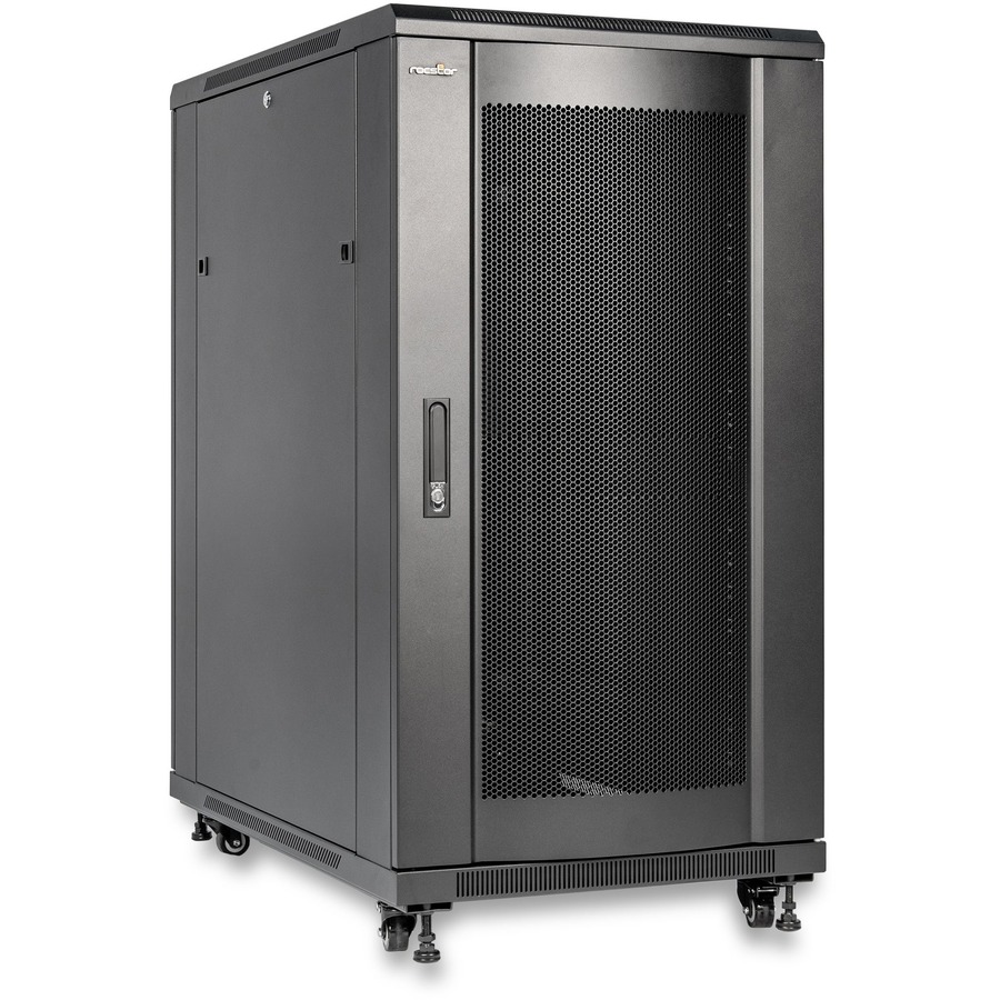 SOLIDRACK R3110 22U RACK ENCLOSURE CABINET - 4-POST ADJUSTABLE DEPTH-INCLUDES DO