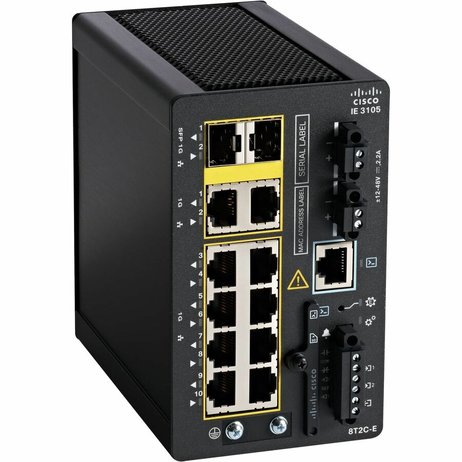 IE3105 W/8GE COPPER,2GE COMBO,ADV FEAT,FIXED SYS,NET ESSENT
