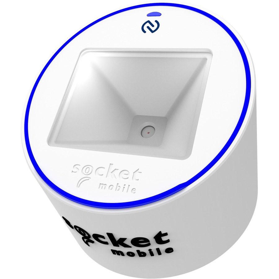 SOCKETSCAN S370 COMBINED NFC & BARCODE READER, WHITE W/SECURE PAD