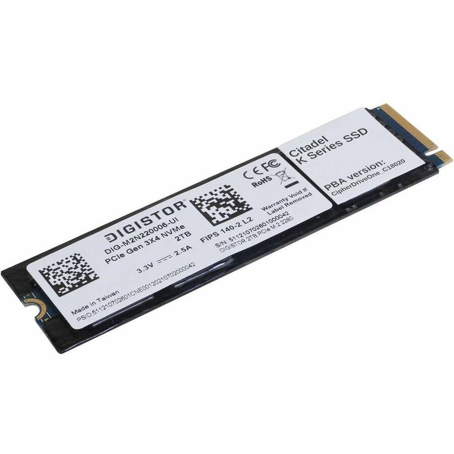 CITADEL K SERIES SSD FOR MULTIDRIVE SYSTEMS; FIPS 140-2 L2, TAA COMPLIANT, WITH