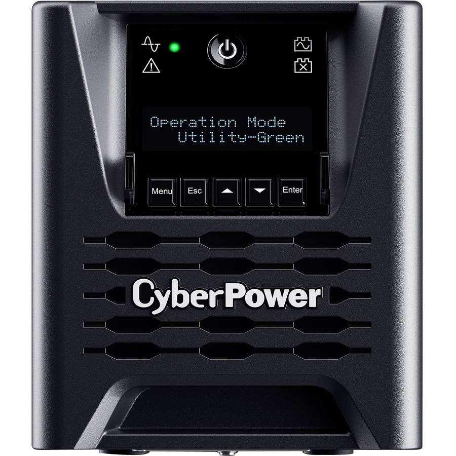CyberPower Smart App Sinewave 750VA Mini-tower UPS - Mini-tower - AVR - 8 Hour Recharge - 3.30 Minute Stand-by - 120 V AC Input - 120 V AC Output - Sine Wave - Serial Port - USB - LCD Display - 6 x NEMA 5-15R - 6 x Battery/Surge Outlet