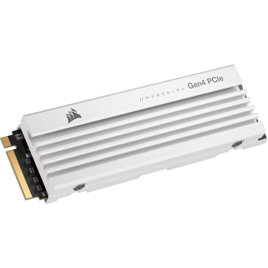 SSD CORSAIR Force MP600 PRO LPX Blanc 1 To PCIe Gen4 x4 NVMe M.2 2280 Lecture : 7100 Mo/s, Écriture : 5800 Mo/s (CSSD-F1000GBMP600PLPW)