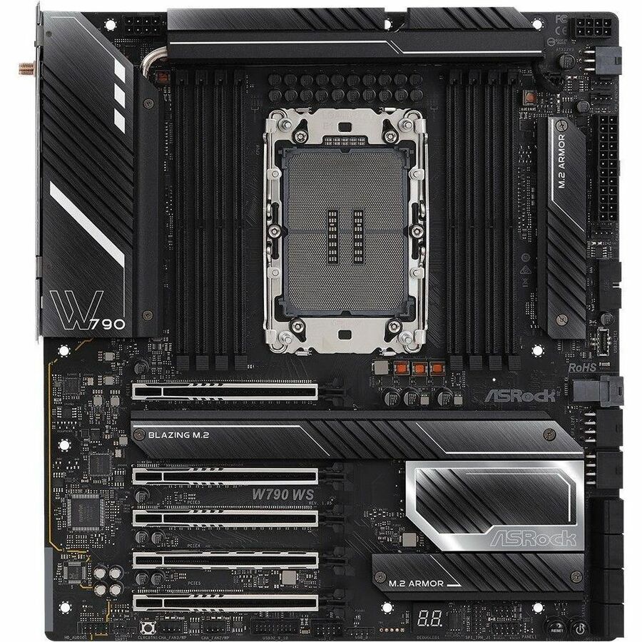 4 PCIE 5.0 X16, DUAL MARVELL AQUANTIA 10 GBE AND INTEL I225LM 2.5 GBE LAN, 2 USB