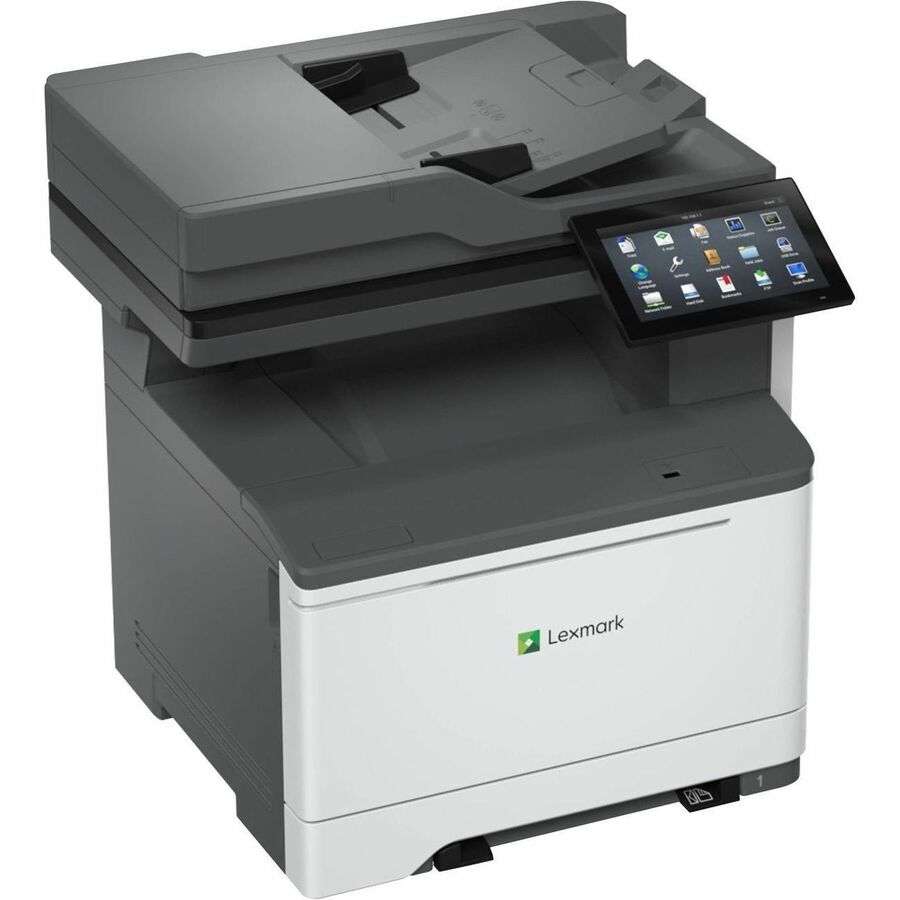 Lexmark CX635adwe Wired & Wireless Laser Multifunction Printer - Color - Copier/Fax/Printer/Scanner - 42 ppm Mono/42 ppm Color Print - 1200 x 1200 dpi Print - Automatic Duplex Print - Up to 125000 Pages Monthly - Color Flatbed/ADF Scanner - 600 x 600 dpi