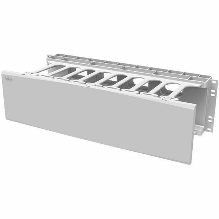HORIZONTAL CBL MGR, SGL SIDED CVR 3RU, W