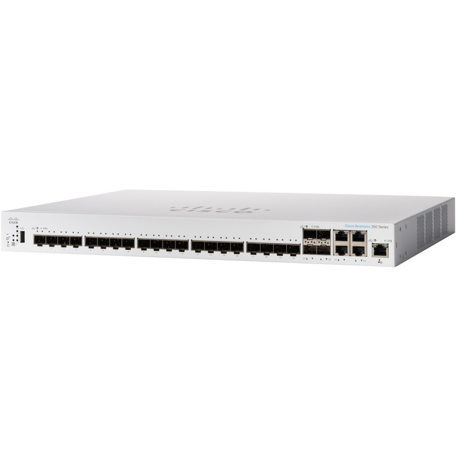 SWITCH - CBS350-24XS - RACK-MOUNTABLE - WIRED - 10GBPS - NETWORKING / PORTS QTY: