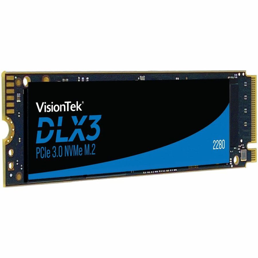 SSD DLX3 2 To - M.2 2280 Interne - PCI Express NVMe (PCI Express NVMe 3.0 x4) VisionTek - Ordinateur de bureau Appareil compatible - 1000 To TBW - 3250 Mo/s Taux de transfer maximale en lecture - 5 Ann&eacute;e Garantie