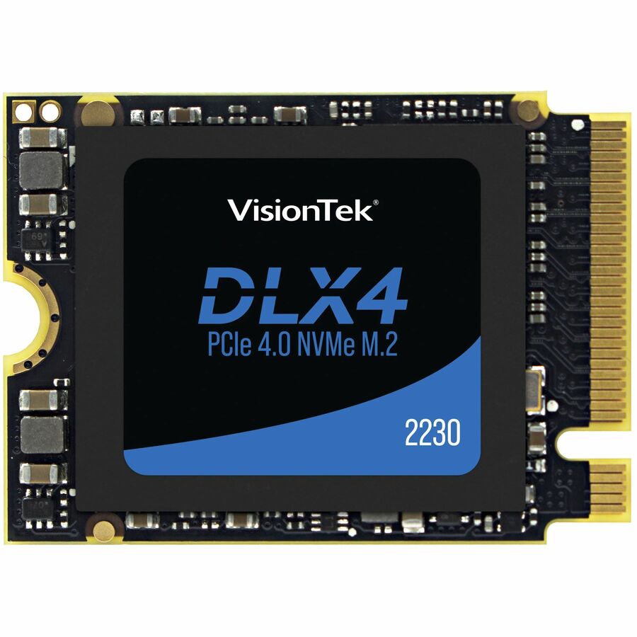 SSD DLX4 512 Go - M.2 2230 Interne - PCI Express NVMe (PCI Express NVMe 4.0 x4) VisionTek - Ordinateur de bureau Appareil compatible - 250 To TBW - 4725 Mo/s Taux de transfer maximale en lecture - 256 bits AES Norme de cryptage