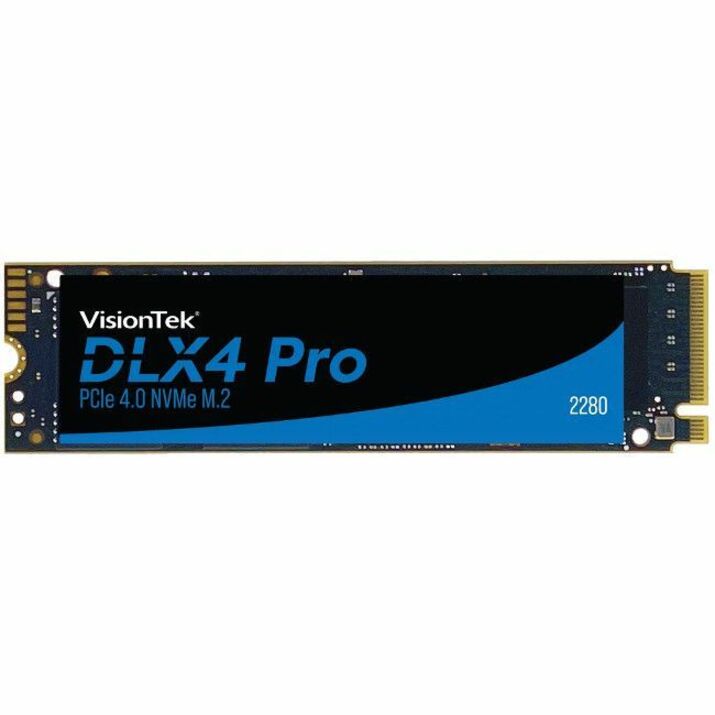 SSD DLX4 Pro 512 Go - M.2 2280 Interne - PCI Express NVMe (PCI Express NVMe 4.0 x4) VisionTek - Ordinateur de bureau Appareil compatible - 250 To TBW - 6750 Mo/s Taux de transfer maximale en lecture - 5 Ann&eacute;e Garantie