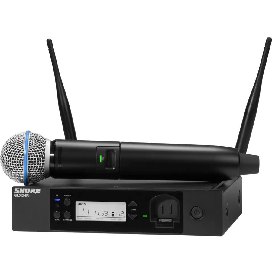 FEATURING THE INDUSTRY STANDARD BETA 58A VOCAL MICROPHONE, THE HALF-RACK GLXD24+