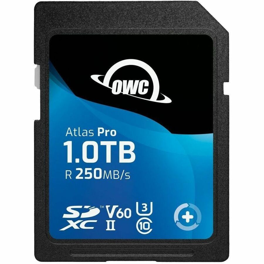 OWC ATLAS PRO 1TB SDXC UHS-II V60 MEMORY CARD - 250 MB/S READ - 130 MB/S WRITE -