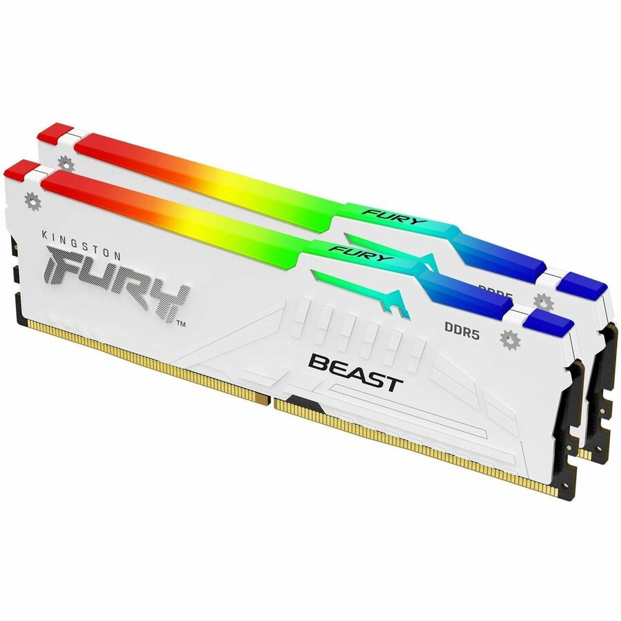 64GB 5600MT/S DDR5 CL36 DIMM (KIT OF 2) FURY BEAST WHITE RGB EXPO