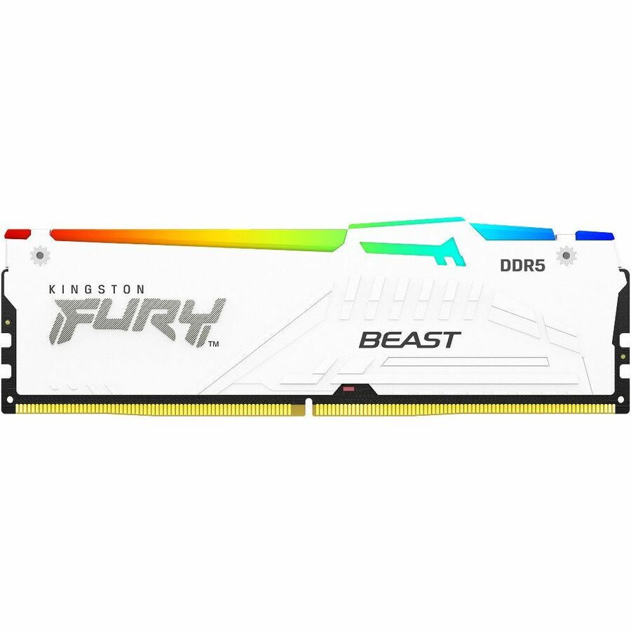 64GB 6000MT/S DDR5 CL36 DIMM (KIT OF 2) FURY BEAST WHITE RGB EXPO