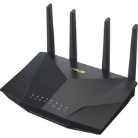 ASUS RT-AX5400 Wi-Fi 6 IEEE 802.11 a/b/g/n/ac/ax  Wireless Router - Dual Band - 2.40 GHz ISM Band - 5 GHz UNII Band - 4 x Antenna(4 x External) - 675 MB/s Wireless Speed - 4 x Network Port - 1 x Broadband Port - USB - VPN Supported