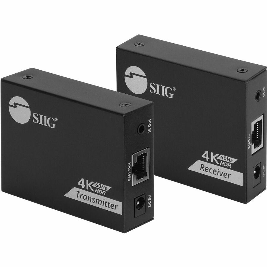 SIIG 4K60HZ HDMI OVER CAT6 EXTENDER W LOOPOUT UP TO 164 FT (CE-H27K11-S1)