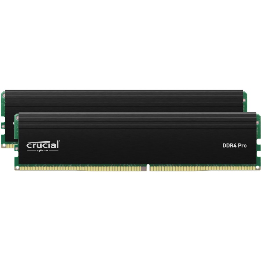 CRUCIAL Pro 32GB (2x16GB) DDR4 3200MHz CL22 Black 1.2V - Desktop Memory - INTEL XMP/ AMD (CP2K16G4DFRA32A)