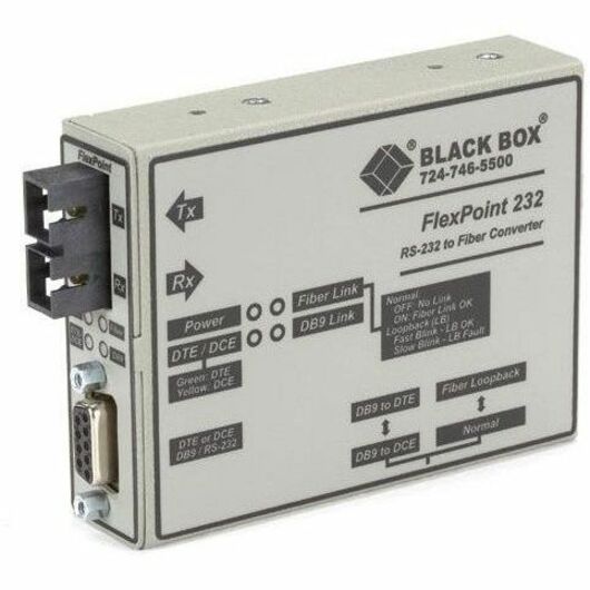 ASYNC RS232 EXTENDER OVER FIBER - DB9 FEMALE TO SC MULTIMODE, 2.5 KM