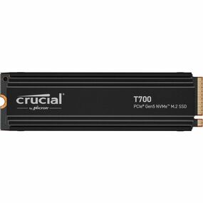 Crucial T700 1TB M.2 PCIe5.0x4 NVMe With Heatsink 2280 SSD Read: 11,700MB/s; Write:9,500MB/s (CT1000T700SSD5)