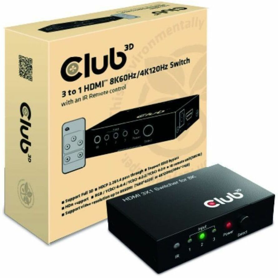 3 TO 1 HDMI 8K60HZ/4K 120HZ SWITCH