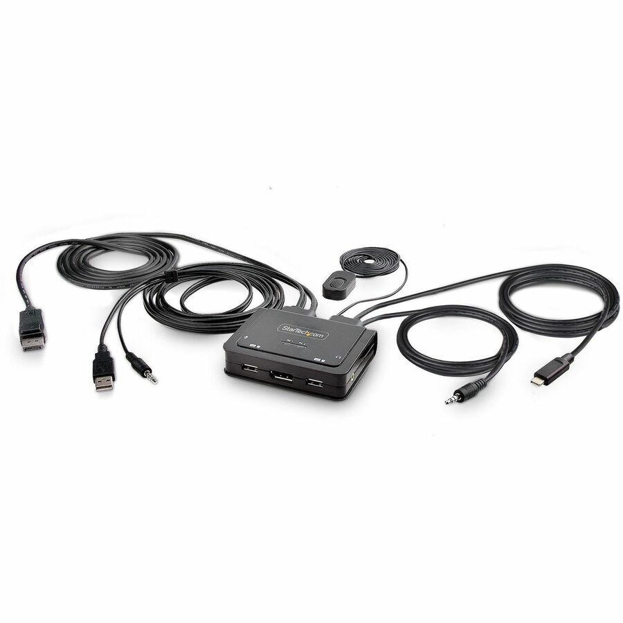 2-Port Hybrid Cable KVM Switch