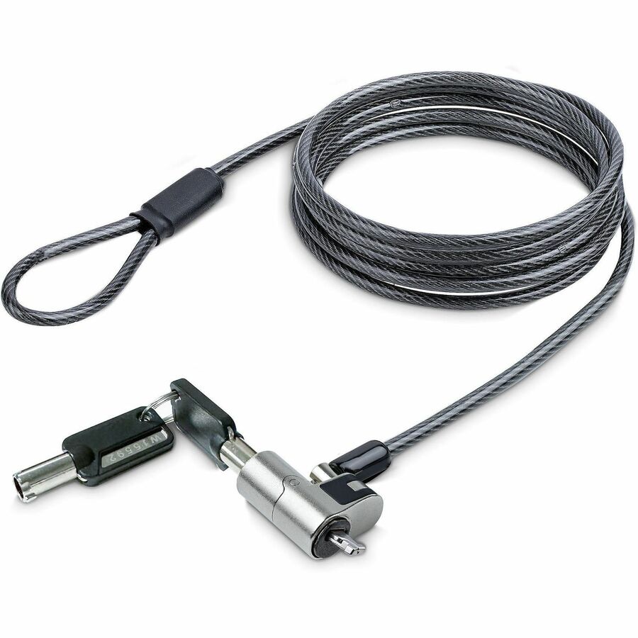 NANO LAPTOP CABLE LOCK, 6FT (2M), ANTI-THEFT KEYED LOCK, SECURITY CABLE LOCKS NA
