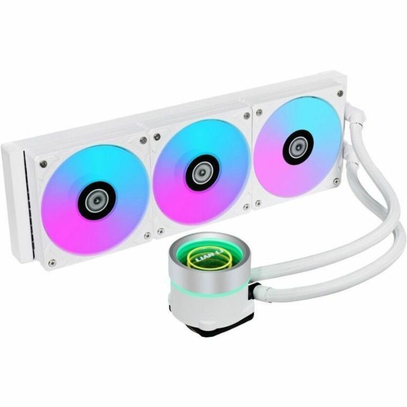 LIAN LI Galahad II Trinity 360mm AIO Liquid CPU Cooler - White