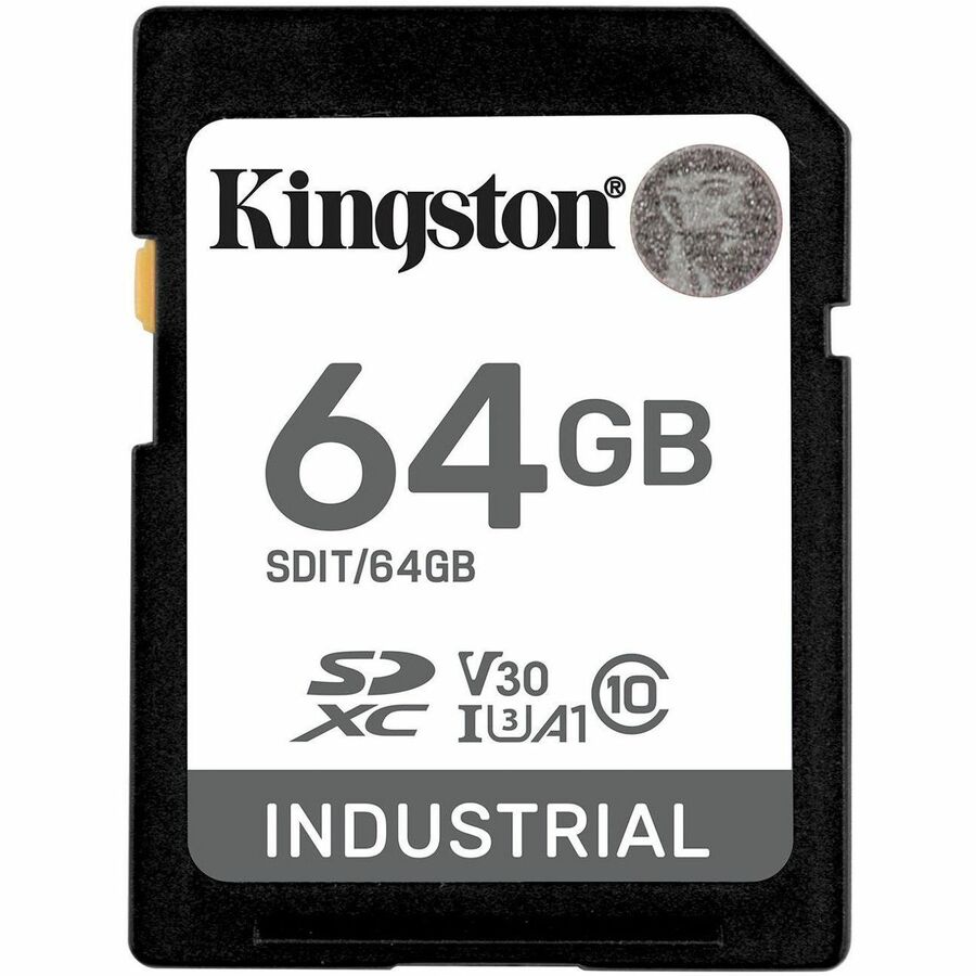 64GB SDXC INDUSTRIAL -40C TO 85C C10 UHS-I U3 V30 A1 PSLC