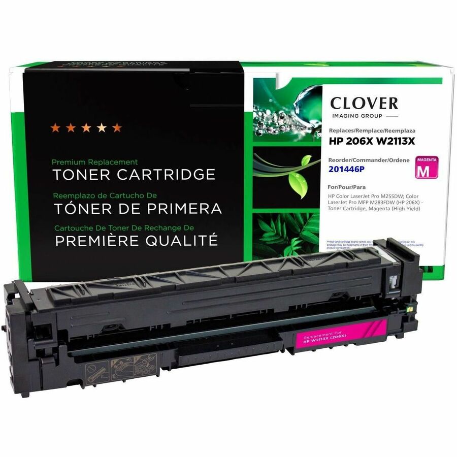 Clover Imaging Reman for Hp W2113x 206x Magenta New Chip
