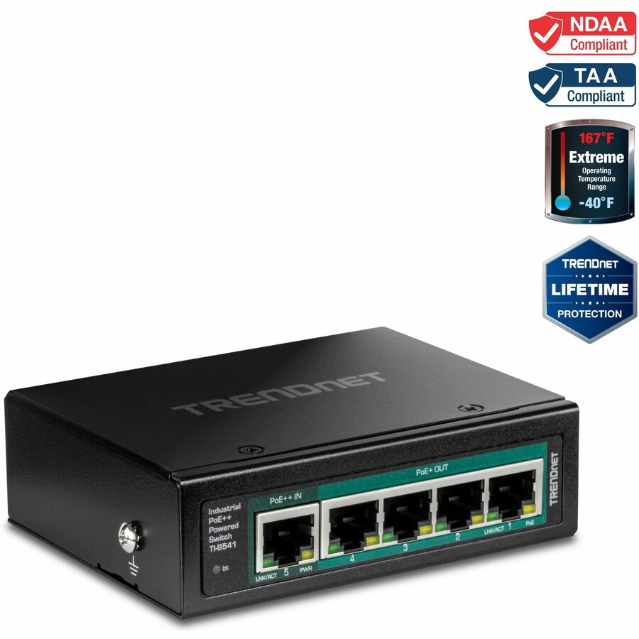 5Port IndustrialGigabit PoE++